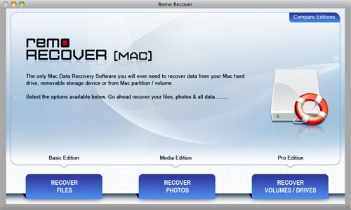 How To Recover Erased Photos From Memory Card Mac - Main Screen