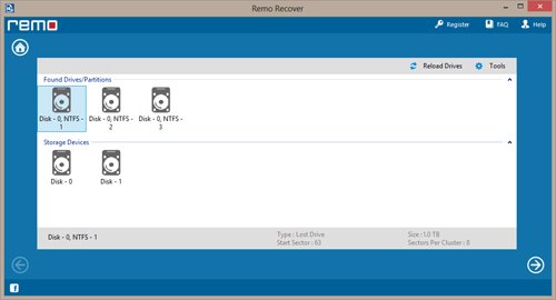 Recover Formatted Drive - Select Logical Drive